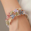 Buntes Schmetterlings-Blumen Armband