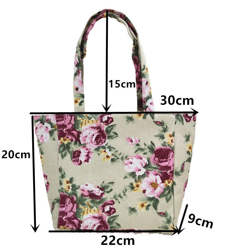 Vintage-Tasche Mit Blumenmuster