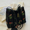 Vintage-Tasche Mit Blumenstickerei