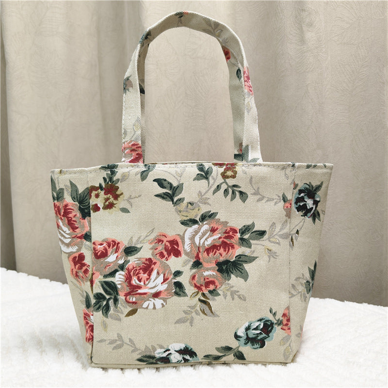 Vintage-Tasche Mit Blumenmuster