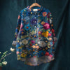 Vintage-Bluse Mit Blumenmuster