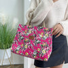 Vintage-Tasche Mit Blumenmuster