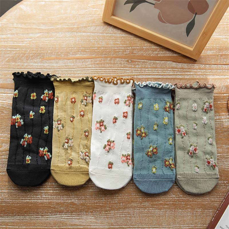 Vintage Blumensocken