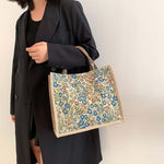 Vintage-Tasche Mit Blumenmuster