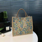 Vintage-Tasche Mit Blumenmuster