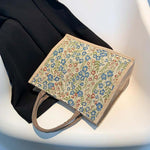 Vintage-Tasche Mit Blumenmuster