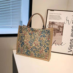 Vintage-Tasche Mit Blumenmuster