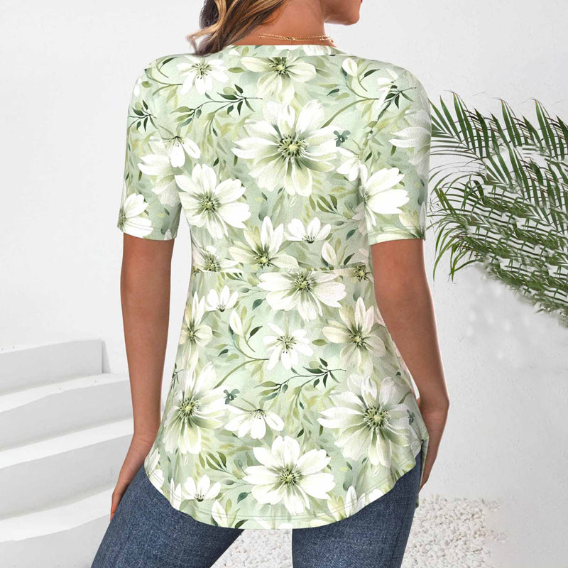 Elegante Bluse Mit Blumenmuster