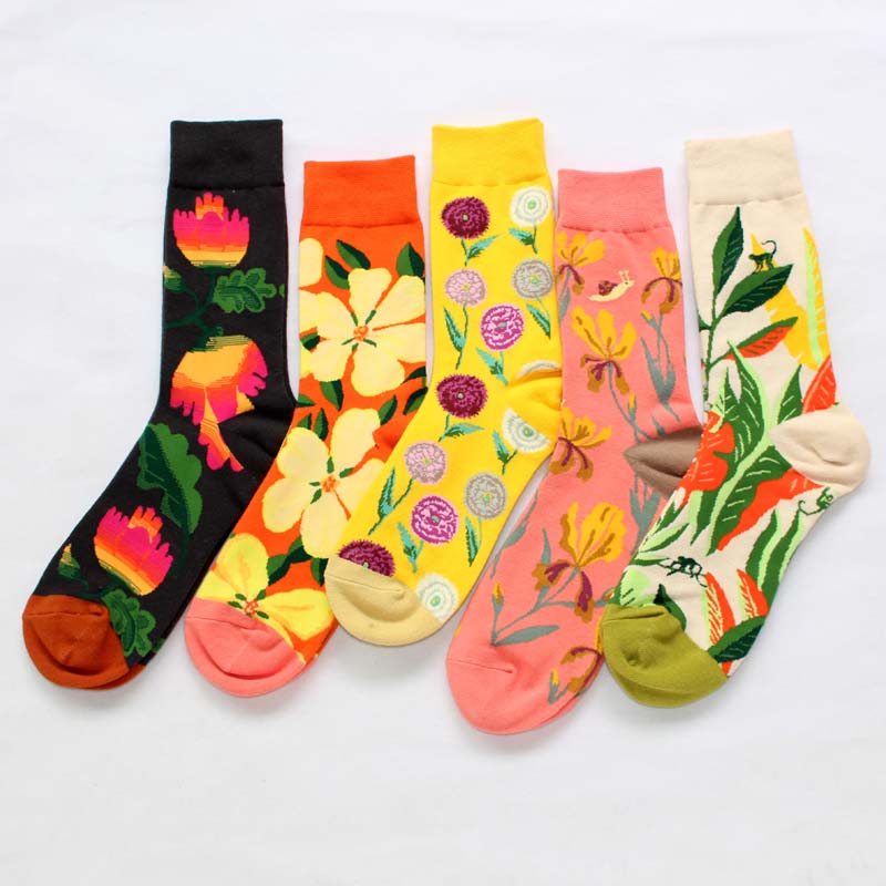 Vintage Blumensocken