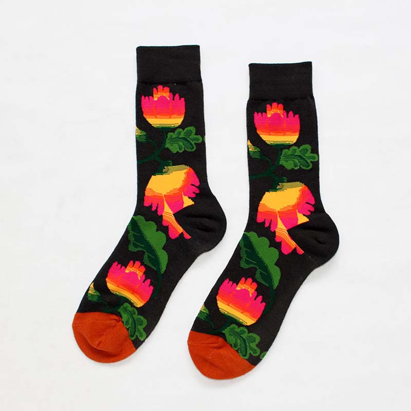 Vintage Blumensocken