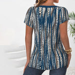 Vintage-Bluse Mit Leopardenmuster