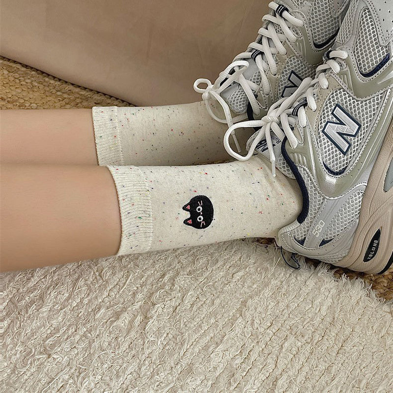 Lässige Socken Mit Katzenprint