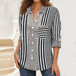 Vintage Gestreifte Bluse
