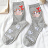 Socken Mit Cartoon-Katzen