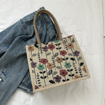 Vintage-Tasche Mit Blumenmuster