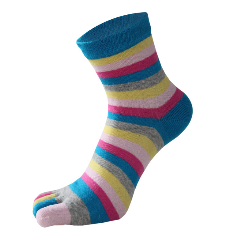 Bunte Fünf-Zehen-Socken