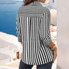 Vintage Gestreifte Bluse