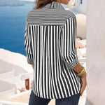 Vintage Gestreifte Bluse