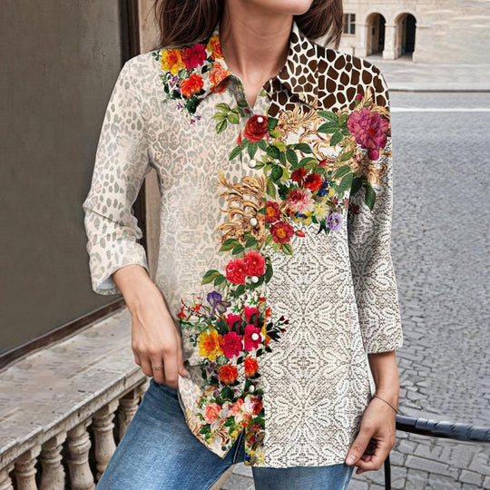 Böhmisches Kleid Mit Blumendruck