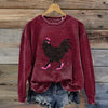 Vintage Sweatshirt Mit Tierdruck
