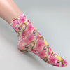 Atmungsaktive Blumensocken