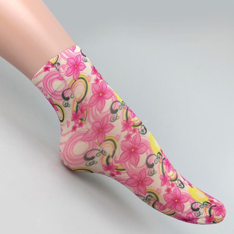 Atmungsaktive Blumensocken