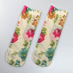 Atmungsaktive Blumensocken