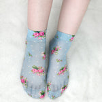 Atmungsaktive Blumensocken