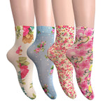 Atmungsaktive Blumensocken