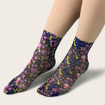 Atmungsaktive Blumensocken