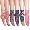 Atmungsaktive Blumensocken