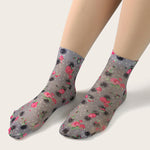 Atmungsaktive Blumensocken