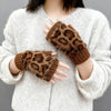 Warme Handschuhe Mit Leopardenmuster