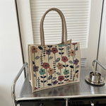 Vintage-Tasche Mit Blumenmuster