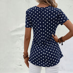 Lässige Polka Dot Bluse