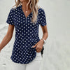 Lässige Polka Dot Bluse