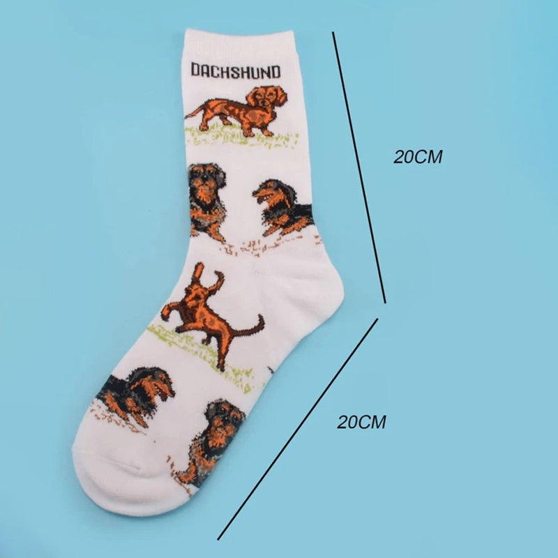 Lässige Socken Mit Hundemuster