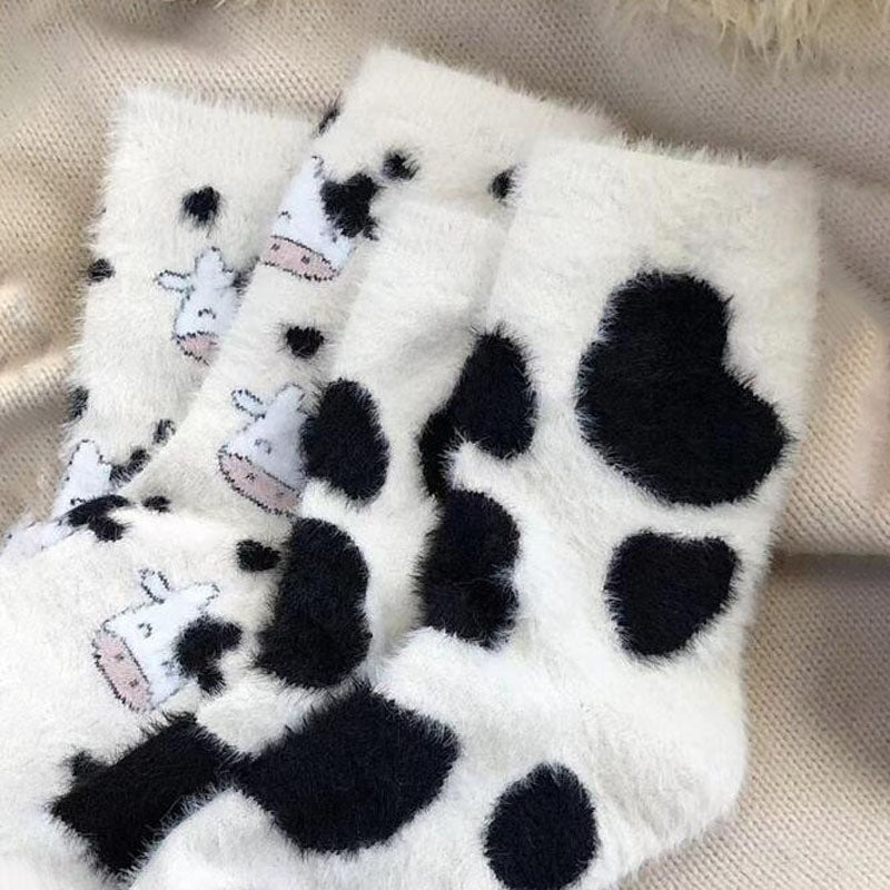 Warme Plüschsocken