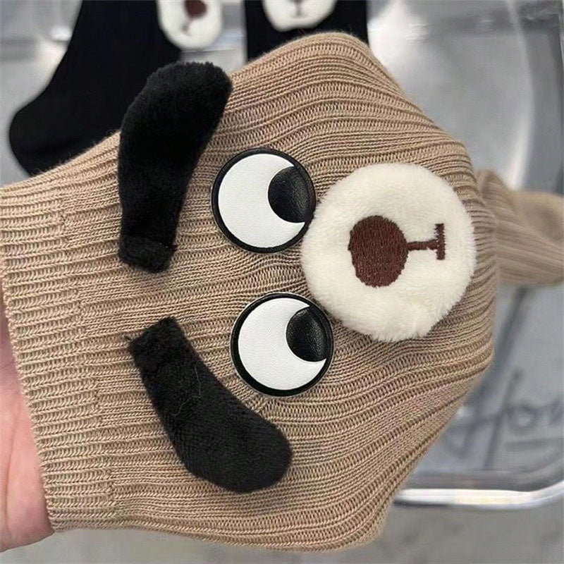 Lässige Socken Mit Cartoon-Hund