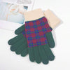 Vintage Karierte Warme Handschuhe