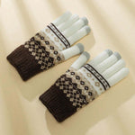 Warme Vintage-Ethno-Handschuhe