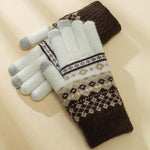 Warme Vintage-Ethno-Handschuhe