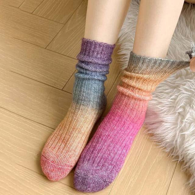 Lässige Socken Mit Farbverlauf