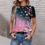 Vintage-Blumen-T-Shirt