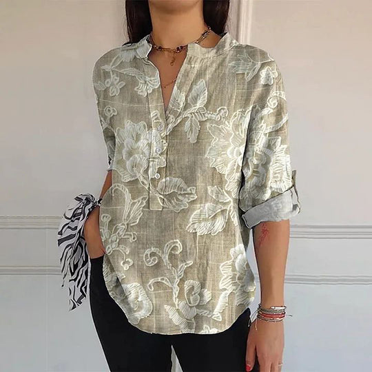 Böhmisches Kleid Mit Blumendruck