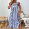 Gestreiftes Freizeitkleid