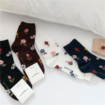 Vintage Blumensocken