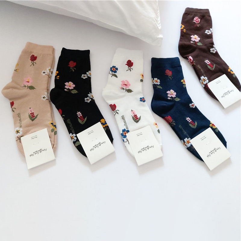 Vintage Blumensocken