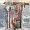 Vintage-T-Shirt Mit Herz-Print