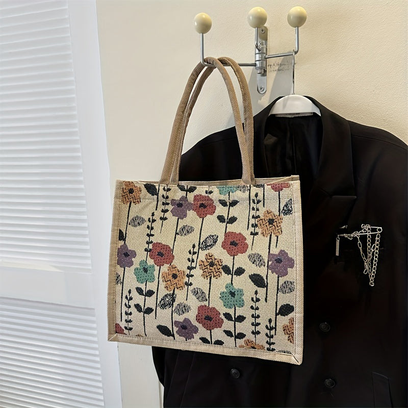 Vintage-Tasche Mit Blumenmuster